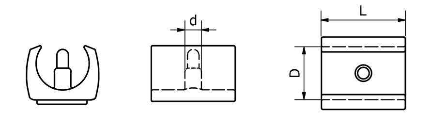 Ślizg z filcem – Rysunek techniczny