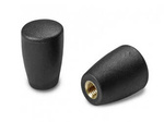 Zylindrischer Griff mit Gewindehülse D-32mm M10 RAL3000