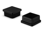 Endkappe für quadratische Profile A-38mm B-38mm, 1,0mm-3,5mm, schwarz