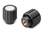 Gerändelter Drehknopf mit Gewindebuchse D-49mm M12