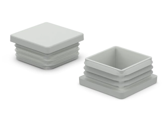 Abdeckkappe für Quadratprofile A-30mm B-30mm, 1,0mm-2,5mm, RAL7035 (dunkelgrau)