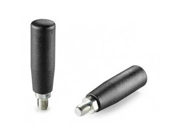 Drehgriff mit Gewindestift D-25mm H-80mm M10 x 15mm