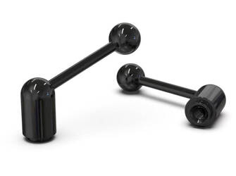 Verstellbarer Metallhebel mit Gewindebohrung L-96mm M8