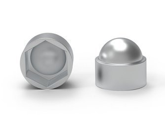 Schutzkappe M8 SW-13 für Sechskantschrauben und -muttern, RAL9006 (silberaluminium)