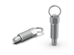 Feststellstift D-30mm d-M12 d1-8mm mit Edelstahlbolzen und Abziehring.