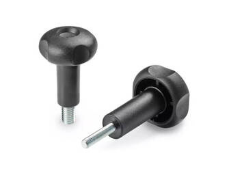 Sternknopf mit Gewindestift D-59mm T-58mm M10 x 65mm