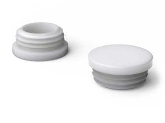 End cap for round profiles D-20mm, 1.0mm-2.5mm, natural color