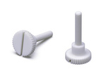 Knurled head screw with shoulder M5 x 25mm with slot, (DIN464/465)