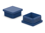 End cap for square profiles A-40mm B-40mm, 1.0mm-2.5mm, RAL5005 (signal blue)