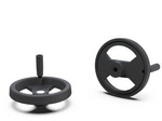 Handwheel with fixed rotating handle D-159mm d1H7-14mm