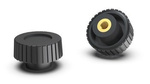 Knurled knob with threaded bushing D-22.5mm M4