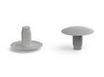 Decorative cap for covering holes D-15mm d-2.5mm S-5mm, RAL7035 (light gray)