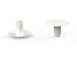 Decorative cap for covering holes D-15mm d-3mm S-6mm, white