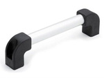 Uchwyt rurowy d-20mm L-270mm I-250mm d1-8,5mm, naturalny kolor aluminium