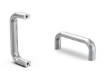 INOX handle with M6 threaded bushings, L - 113
