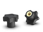 Star knob with threaded bushing D-40mm M5