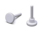 Knurled head screw with shoulder M4 x 15mm without slot, (DIN464/465)