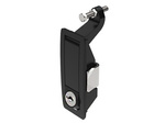 Compression latch with an adjustable grip range of 1-24 mm, with a lock.