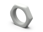 Locknut for cable gland (counter nut) d-M32 x 1.5mm H-7mm SW-41, RAL7035 (light grey)