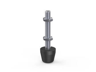 Rubber set screw, M6x45