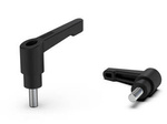 Adjustable lever with threaded pin L-92.5; d1-10; S-30, secured against accidental position change.