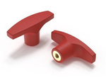 T-handle with threaded bushing A-50mm M5 RAL 3000