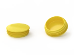 End cap for round profiles D-23mm, 1.0mm-2.5mm, RAL1016 (sulphur yellow)
