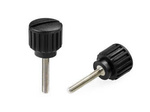 Knurled knob with a screwdriver slot and threaded pin D-17.5mm M4