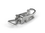 Draw latch with holes, Type B, stainless steel
