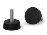 Rubber fixed foot D-39mm M10 x 58mm