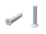 Flat countersunk head screw with cross recess M3 x 42mm, DIN 34811 (DIN 965)