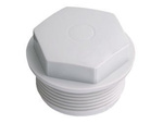 PG21 end cap, light grey (RAL7035)