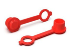 Cap for grease nipple with cover - Red