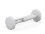 Mounting clamp without notch D-19mm d1-7mm L-13mm, color white