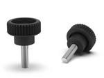 Knurled knob with threaded stud D-26mm M8 x 15mm