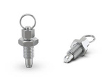 Stainless steel locating pin with a pull ring D-24mm M10