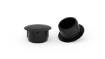 Black masking cap for mounting holes D-15.0mm d-5.5mm S-5.6mm.