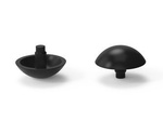 Decorative cap for rivets D-13mm d-3.2mm S-4mm, black