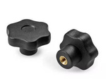 Star knob with threaded bushing D-60mm M10