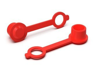 Cap for grease nipple with cover - Red