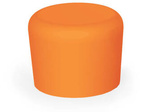 PE pipe cap d-12mm h-14.5mm, color orange RAL2004