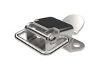 Hook clasp with holes, Type B, stainless steel