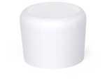 PE pipe cover d-20mm h-20.5mm, white color