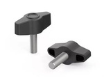 Butterfly knob with threaded pin D-45mm M10 x 40mm