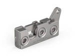 Rotary latch with parallel lever, single-stage, silent, M6, left, no catch