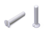 Flat countersunk head screw with slot M3 x 9mm, with partial thread, DIN EN ISO 2009 (DIN963)