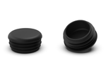 End cap for round profiles D-38mm, 1.0mm-2.5mm, black color