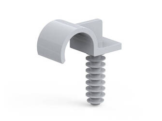 Single clamp for mounting pipes and cables, Pipe diameter - 16mm