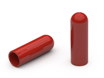 PVC protective cover (soft approx. 70° Shore A) A-13mm L-60.0mm, color black