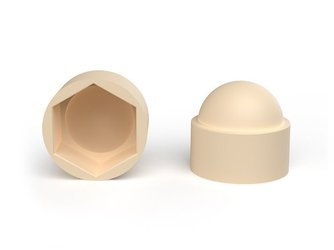 Protective cap M12 SW-19 for hexagonal bolts and nuts, RAL1015 (cream-beige)